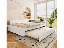 Best Sofá cama 140×200 cm - con cama nido - con puerto USB + Type-C - (sin colchón) Cama Nido