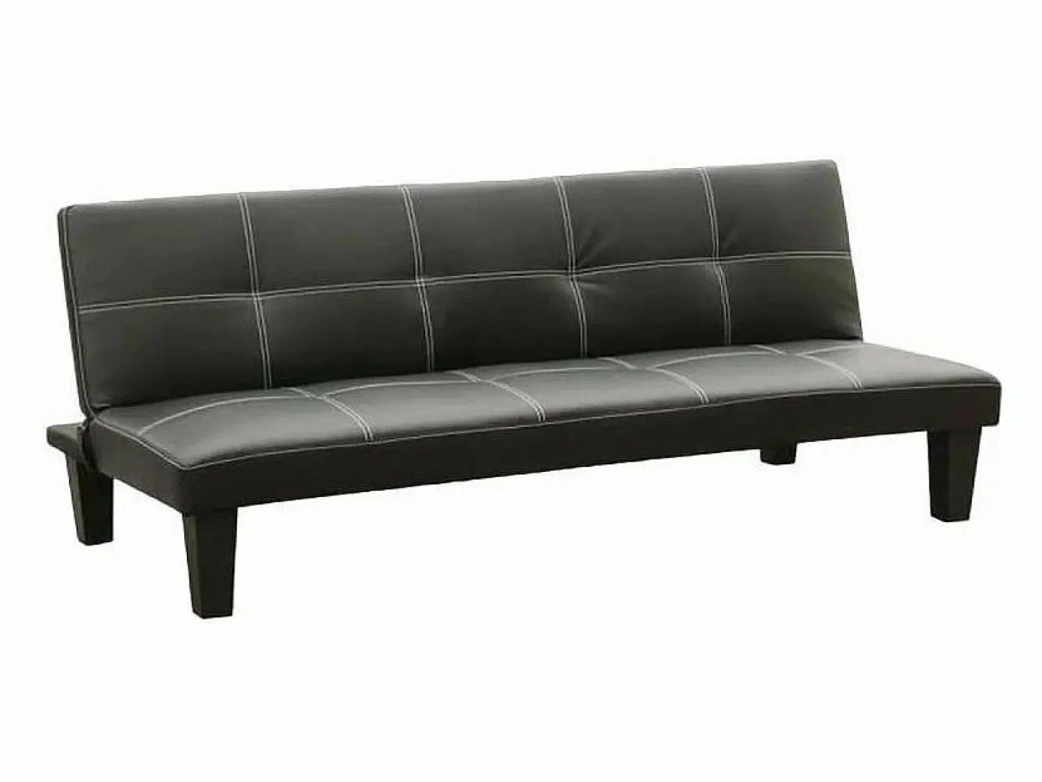 Best Modus Sofa Sofá cama 3 plazas cuero polipiel Topazio pronto letto - Negro