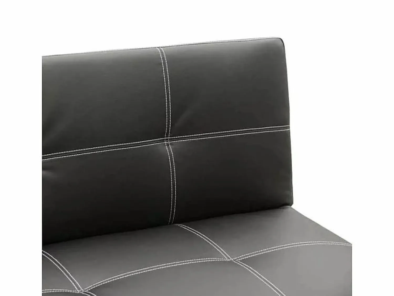 Best Modus Sofa Sofá cama 3 plazas cuero polipiel Topazio pronto letto - Negro