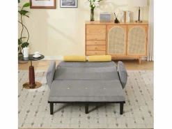 Sofá cama 2 plazas de pana - convertible en cama o chaise longue Sofá - 2 Plazas|Sofá Cama