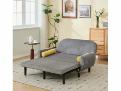 Sofá cama 2 plazas de pana - convertible en cama o chaise longue Sofá - 2 Plazas|Sofá Cama
