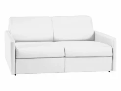 Clearance Sofá cama 3 plazas de piel sintética color CALIFE Sofás De Piel Sintética