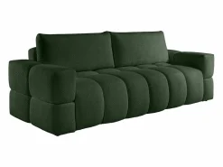 Outlet Sofá cama 3 plazas en tela de bouclé ISSORO II Sofá De Tela|Sofá Cama