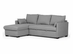 Sofá Cama 3 Plazas - Chaise Longue Reversible Derecha/Izquierda con Almacenamiento Integrado (221 x 162 x 85 cm) - ORLANDO