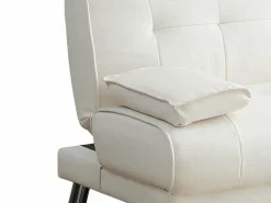 Vente-unique Sofá cama clic-clac piel sintética color MAXIME