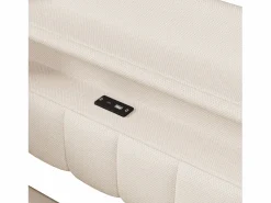 ModernLuxe Sofá cama con almacenamiento 140 x 200 cm - con puerto USB Type-C - con iluminación LED - ​ (colchón no incluido)