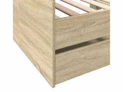 Sale Sofá cama con cajones sin colchón roble Sonoma 90x190 cm Cama Con Almacenaje|Cama Adulto