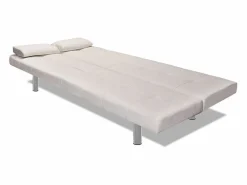Best Sofá cama con dos cojines cuero artificial ajustable Sofás De Piel Sintética