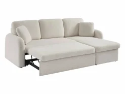 Sale Sweeek Sofá cama con rizos blancos de 3 plazas Crema