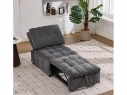 Merax Sofá cama convertible - 68 x 95 x 76 cm - con respaldo y asiento regulables - tela -