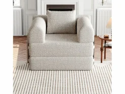 Hauss Spole Sofá cama convertible - Individual - Tela de chenilla color