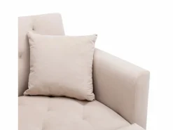 Sale Sofá cama convertible en osito - Patas de metal dorado - Función chaise longue Diván Cama