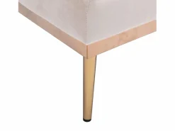 Sale Sofá cama convertible en osito - Patas de metal dorado - Función chaise longue Diván Cama