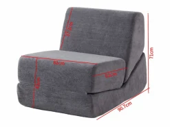 Sofá cama Convertible Relax Lectura Espuma confortable Franela Sillón Cama