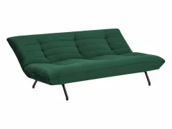 Happy Garden Sofá cama de 3 plazas ANATOLE de terciopelo -