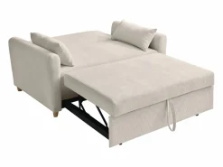 Vente-unique Sofá cama de 2 plazas cajón de pana AYLA