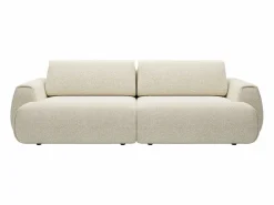 Online Vente-unique Sofá cama de 4 plazas convertible en tela jaspeada MONELIA Beige