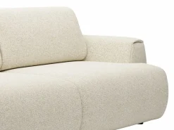 Online Vente-unique Sofá cama de 4 plazas convertible en tela jaspeada MONELIA Beige