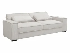 Online Vente-unique Sofá cama de 3 plazas convertible en terciopelo FINORO Beige