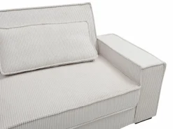Online Vente-unique Sofá cama de 3 plazas convertible en terciopelo FINORO Beige