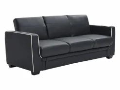 Clearance Sofá cama de 3 plazas convertible en cama NATY - Sofá - 3 Plazas|Sofás De Piel Sintética