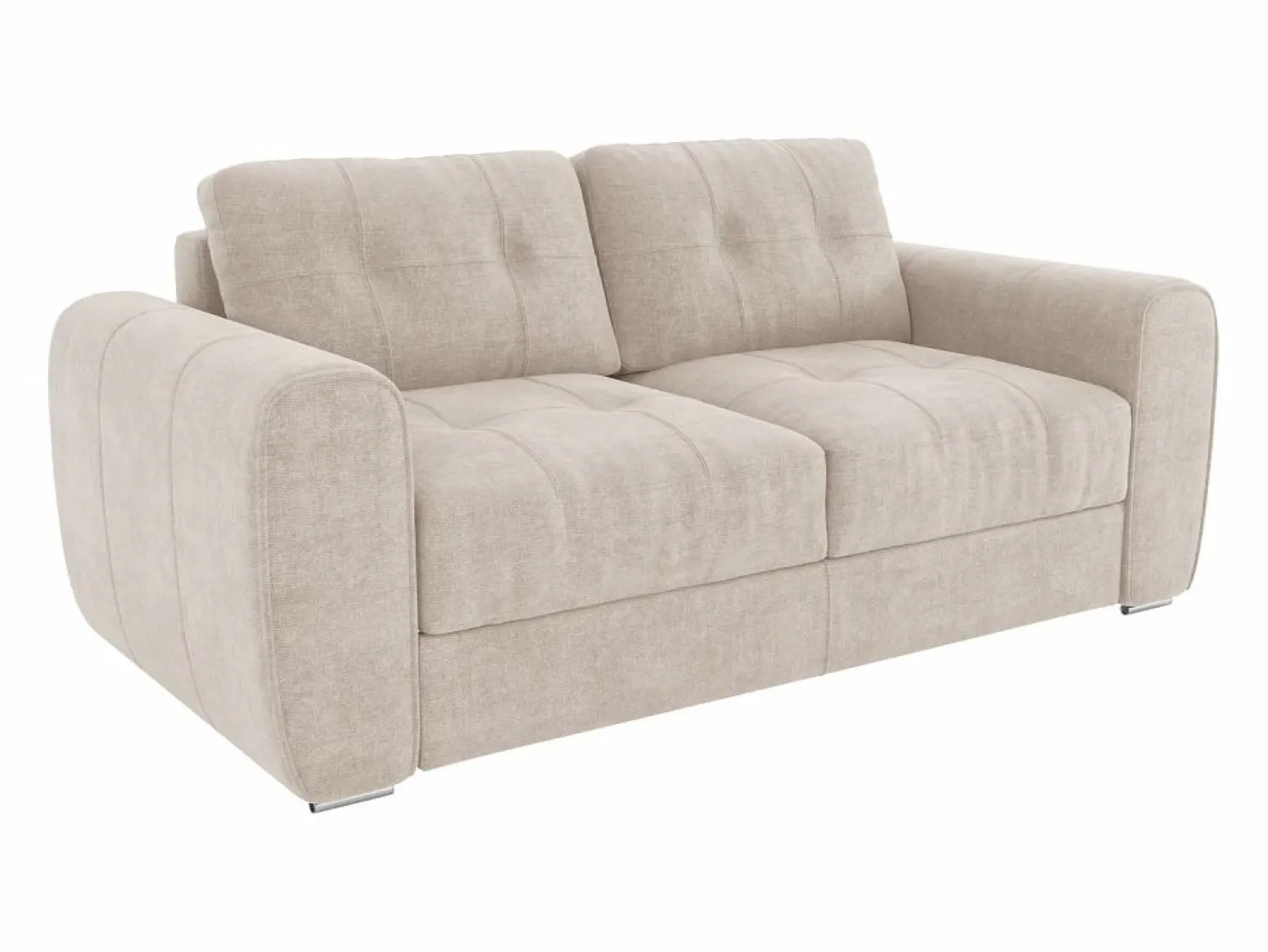 Outlet Sofá cama de 3 plazas de apertura rápida de tela . Cama de 140 cm - Colchón de 22 cm BOLIPO Sofá - 3 Plazas|Sofá Cama