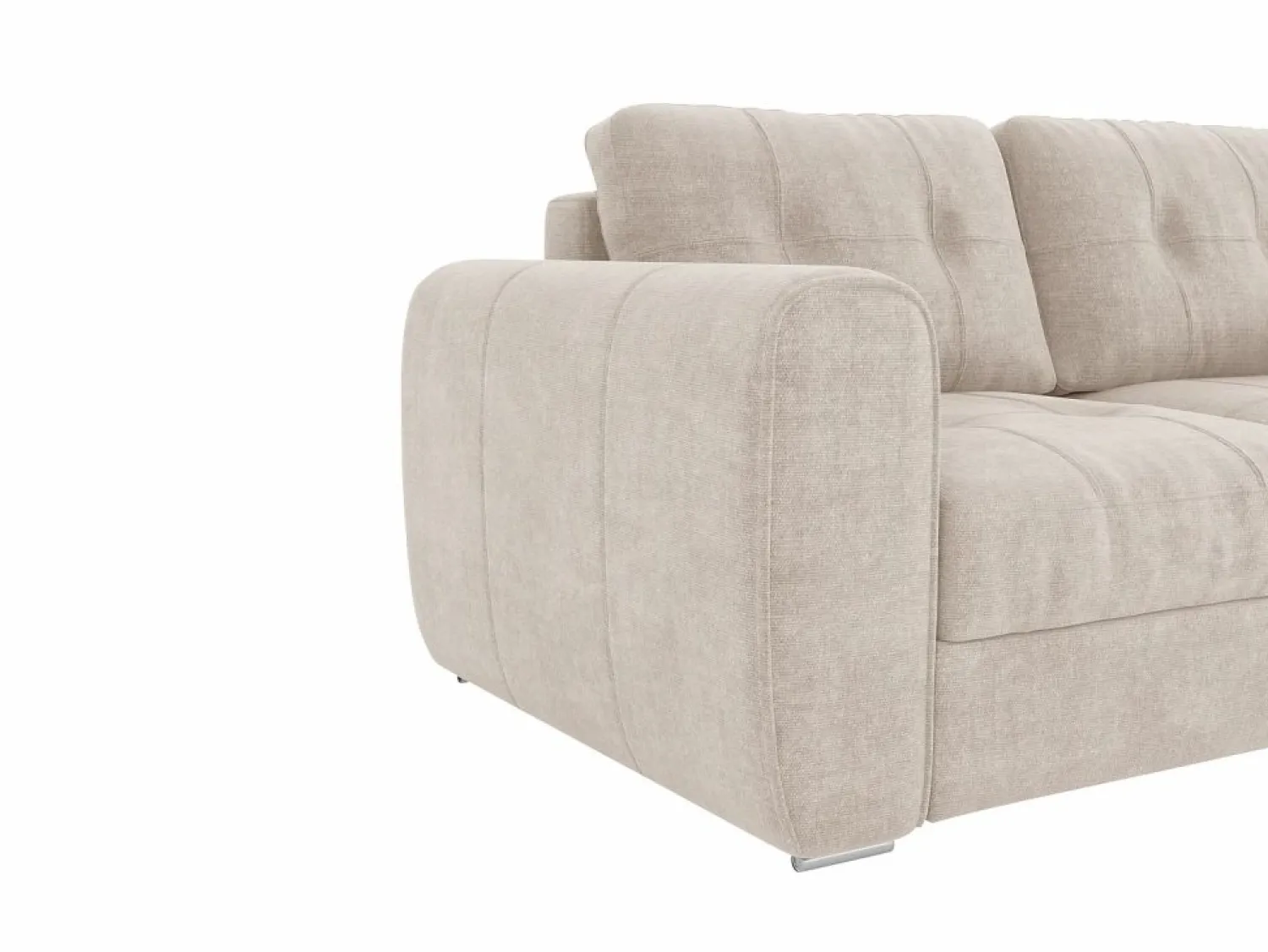 Outlet Sofá cama de 3 plazas de apertura rápida de tela . Cama de 140 cm - Colchón de 22 cm BOLIPO Sofá - 3 Plazas|Sofá Cama