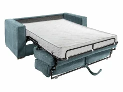 Hot Sofá cama de 3 plazas de apertura rápida de pana beige LORETO Sofá De Terciopelo|Sofá - 3 Plazas