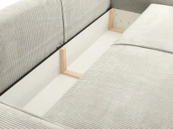 Vente-unique Sofá cama de 4 plazas de pana - AMELIA de Pascal Morabito