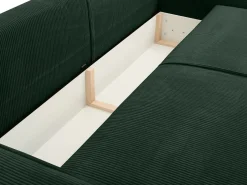 Vente-unique Sofá cama de 4 plazas de pana - AMELIA de Pascal Morabito