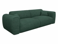 Vente-unique Sofá cama de 4 plazas de pana POGNIA