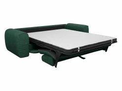 Vente-unique Sofá cama de 4 plazas de pana POGNIA