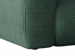 Vente-unique Sofá cama de 4 plazas de pana POGNIA