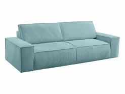 Vente-unique Sofá cama de 4 plazas de pana - AMELIA