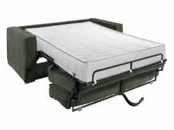 Hot Vente-unique Sofá cama de 4 plazas de pana color beige LORETO Verde pino