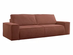 Discount Vente-unique Sofá cama de 4 plazas de pana AMELIA Rosa