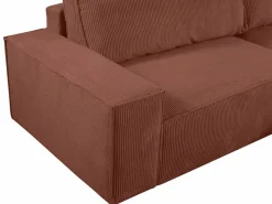 Discount Vente-unique Sofá cama de 4 plazas de pana AMELIA Rosa