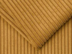 Vente-unique Sofá cama de 4 plazas de pana amarillo lamas 22cm LORETO