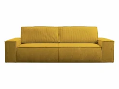 Vente-unique Sofá cama de 4 plazas de pana AMELIA