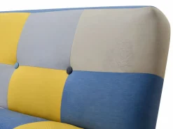 Best Vente-unique Sofá cama de 3 plazas de tela MARDAG Multicolor