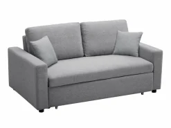 Hot Vente-unique Sofá cama de 3 plazas de tela INIZOR Gris claro