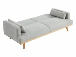 Vente-unique Sofá cama de 3 plazas de tela ESME