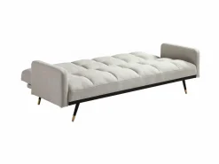 Vente-unique Sofá cama de 3 plazas de tela con vintage - ROREMA