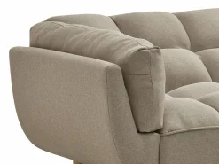 Vente-unique Sofá cama de 3 plazas de tela LOELINE