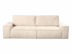Sale Vente-unique Sofá cama de 3 plazas de tela bouclette - AMELIA de Pascal Morabito Beige