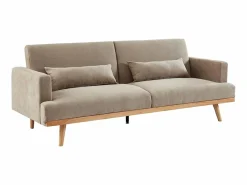 Vente-unique Sofá cama de 3 plazas de tela ESME