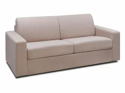 Vente-unique Sofá cama de 3 plazas de tela tipo italiano estilo juvenil COGLIO