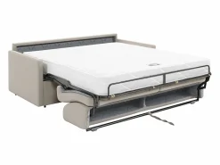Sale Sofá cama de 3 plazas de tela tipo italiano gris - Colchón de espuma 18 cm - CALIFE Sofá - 3 Plazas