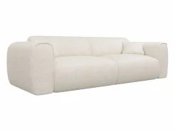 Vente-unique Sofá cama de 4 plazas en tela texturizada POGNIA