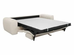 Vente-unique Sofá cama de 4 plazas en tela texturizada POGNIA